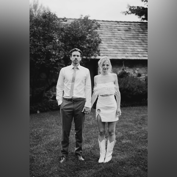 🪩Feather & Sparkle Matching Set 🪩Eliya the Label Size XS (skirt & top) 🪩👰🏼 - Picture 12 of 12